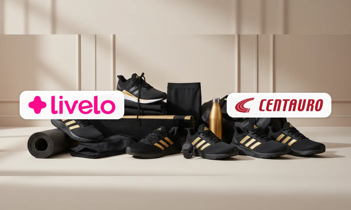 Centauro e Livelo: Ganhe até 9 pontos por R$ 1 na Centauro em produtos selecionados Adidas