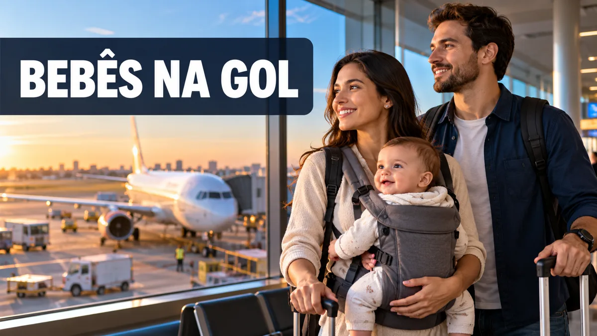 Viajar com bebê e criança na GOL: passagem, documentos e carrinho