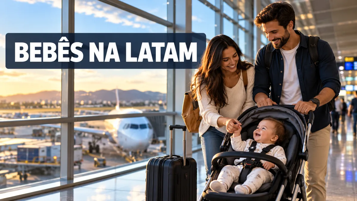 Viajar com bebê e criança na LATAM: passagem, documentos e carrinho