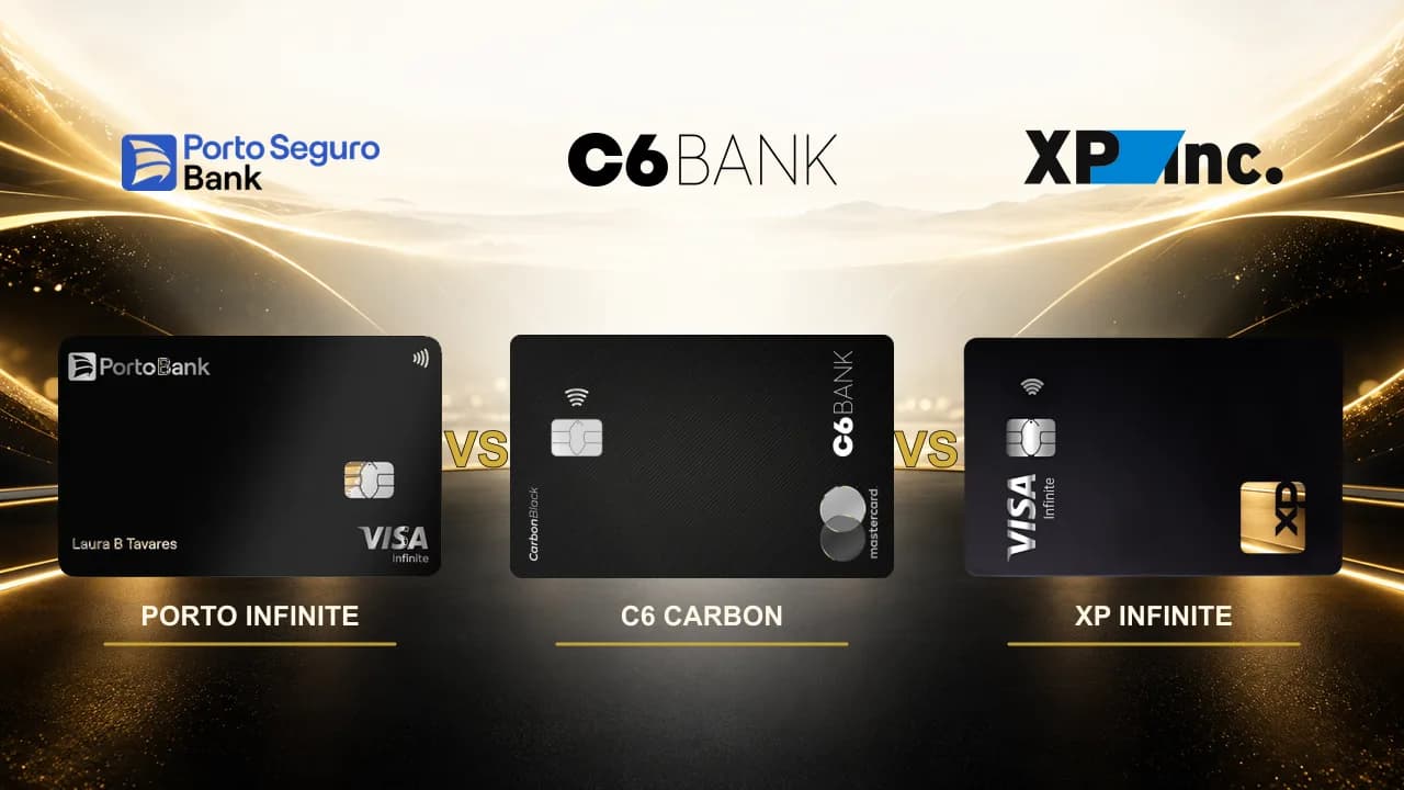 Porto Visa Infinite vs C6 Carbon vs XP Visa Infinite: comparação completa Porto Visa Infinite vs C6 Carbon vs XP Visa Infinite: comparação completa