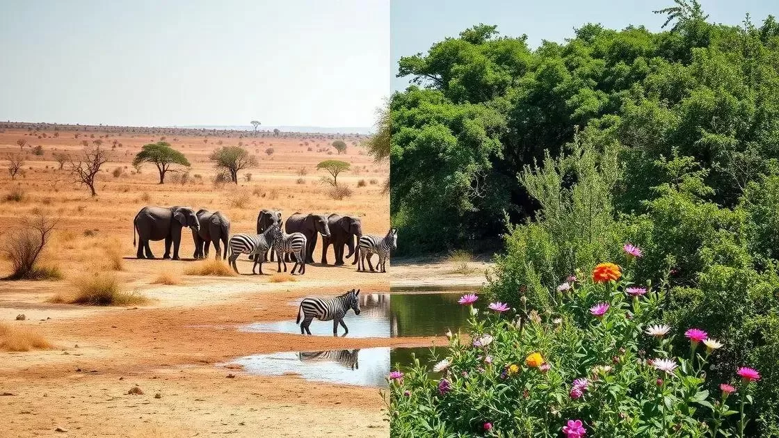 como o clima afeta a fauna e flora
