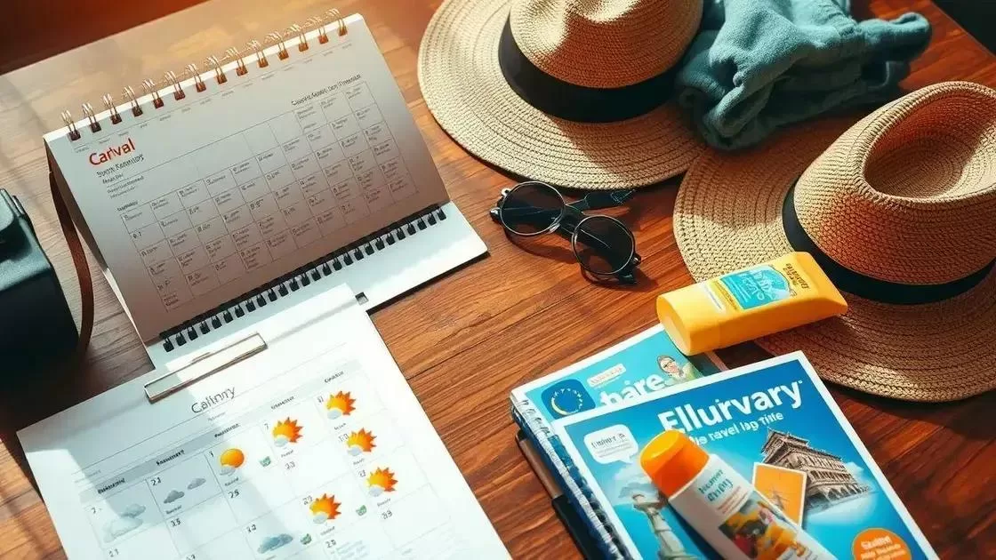 dicas para planejar a viagem conforme a época