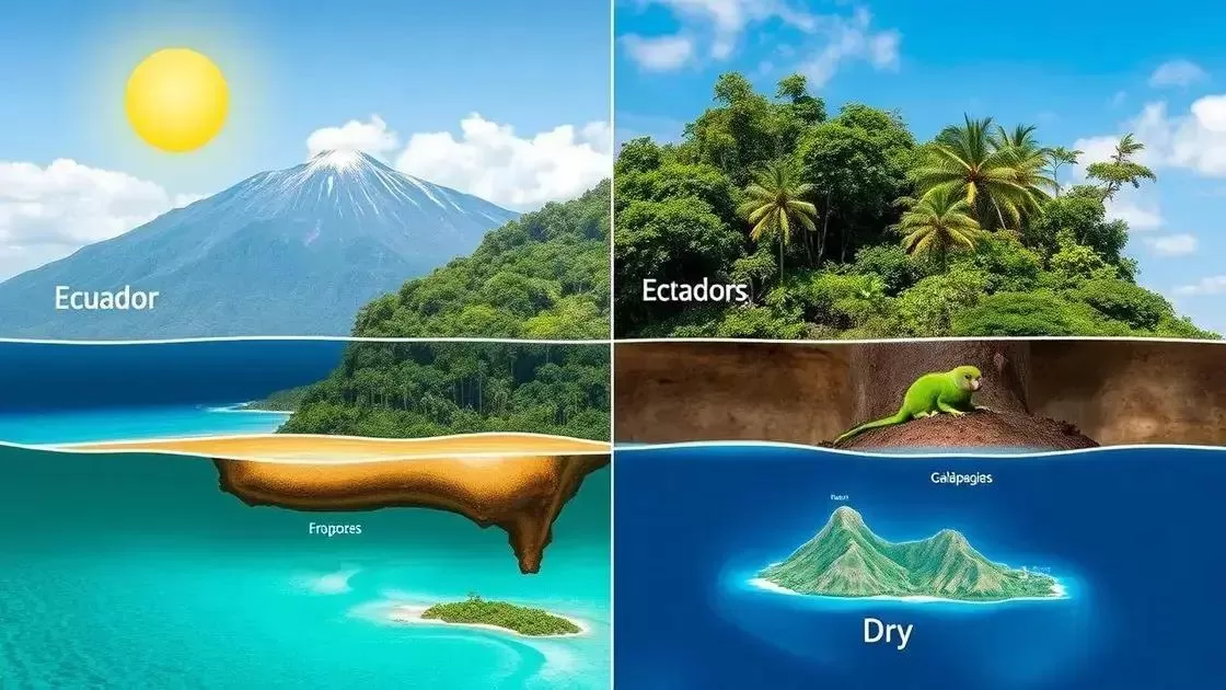 Entenda o clima e as estações no Equador Entenda o clima e as estações no Equador