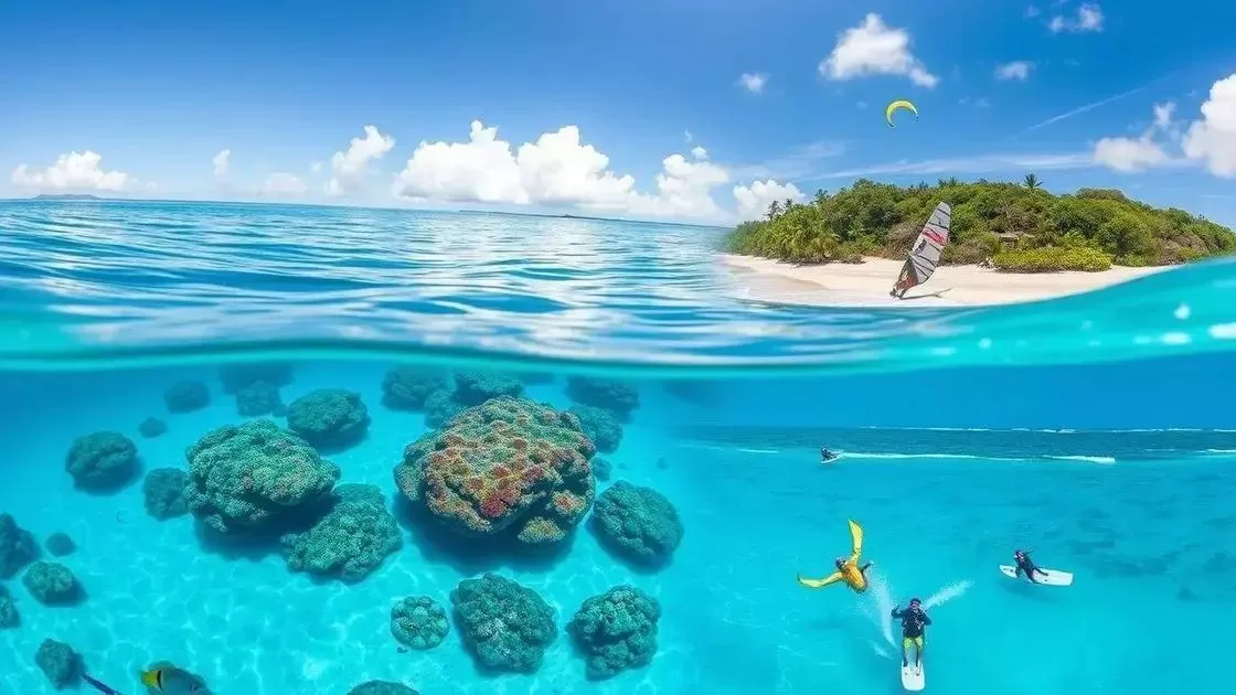 Melhores meses para mergulho e esportes aquáticos Melhores meses para mergulho e esportes aquáticos