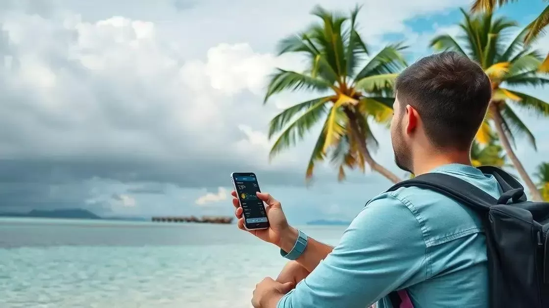 A importância da previsão do tempo na viagem