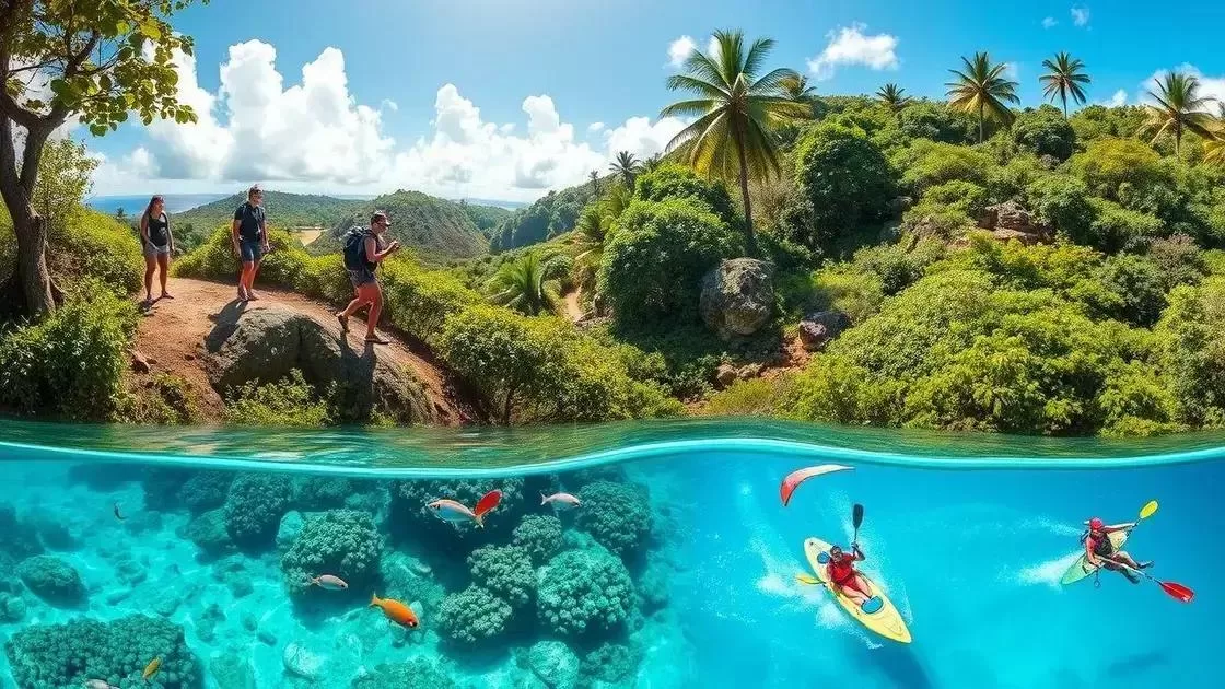 atividades ao ar livre: trilhas, mergulho e mais