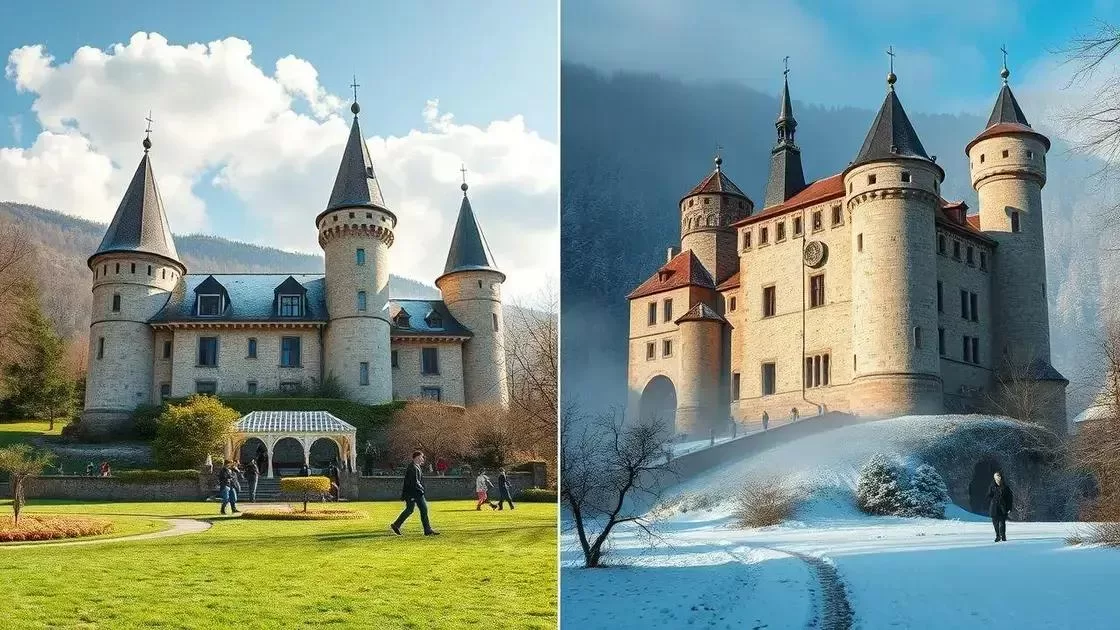 Como o clima influencia a experiência nos castelos Como o clima influencia a experiência nos castelos