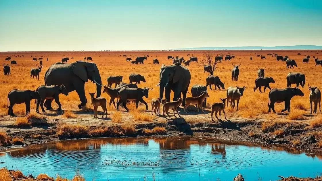 Como o período seco influencia no avistamento de animais