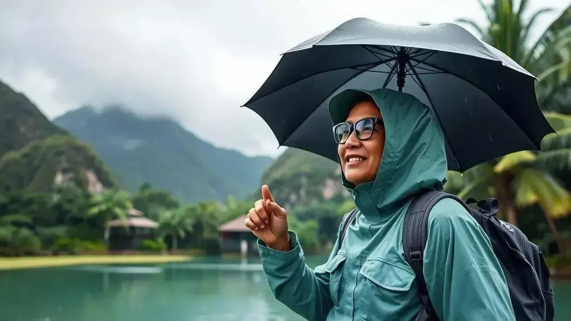 dicas para evitar imprevistos climáticos