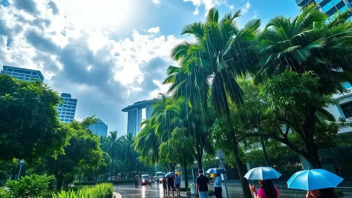 entendendo o clima em Singapura ao longo do ano