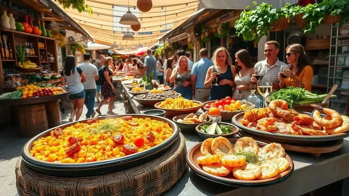 experiências gastronômicas e mercados locais