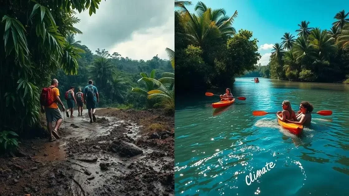 o impacto do clima nas atividades ao ar livre