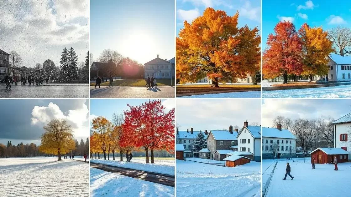 O que esperar do clima em cada estação