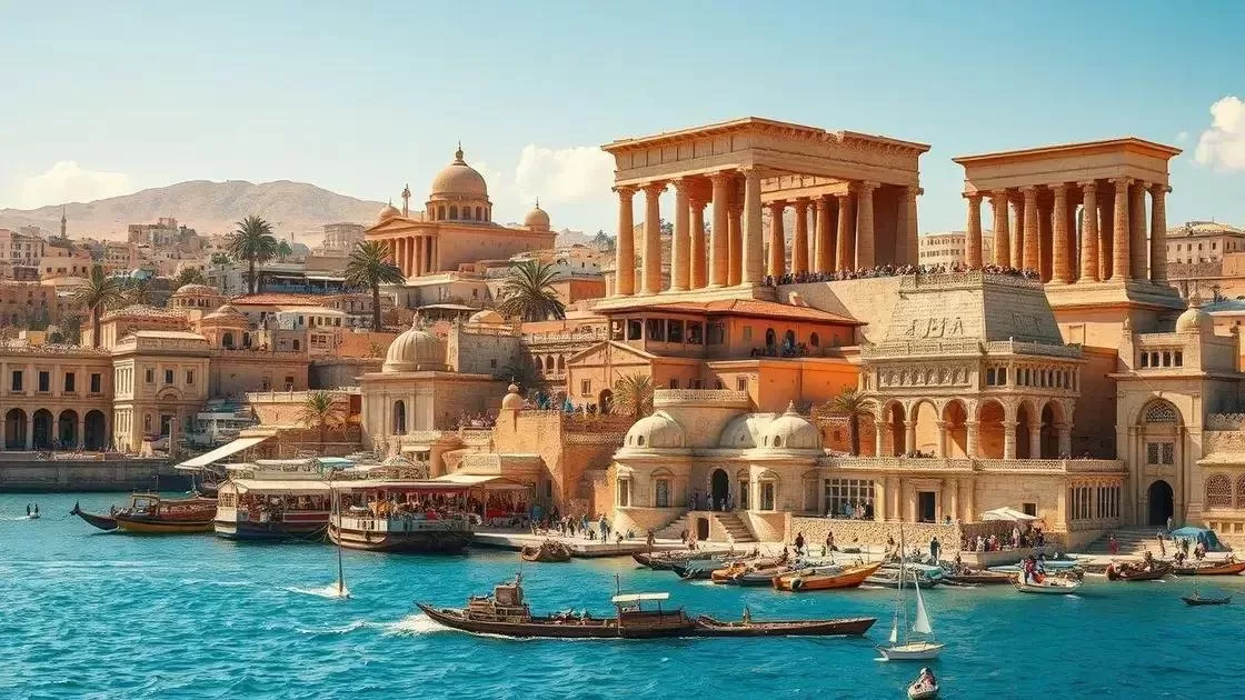 Roteiros culturais nas cidades do Egito