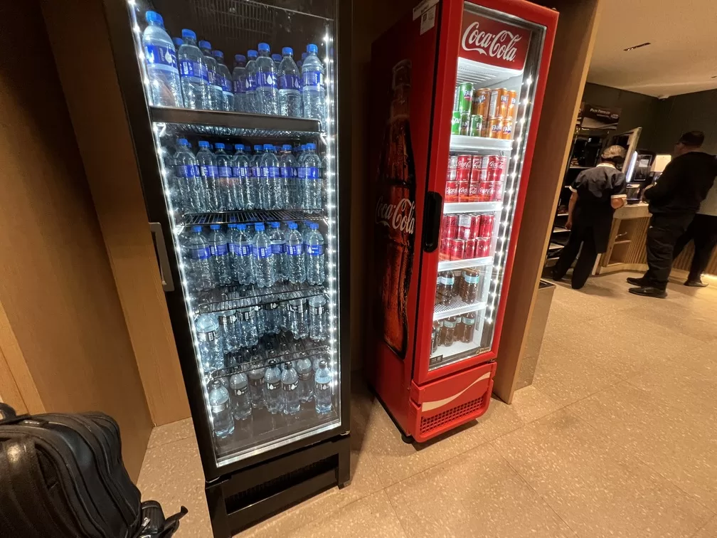 sala vip Bradesco gru t2 bebidas