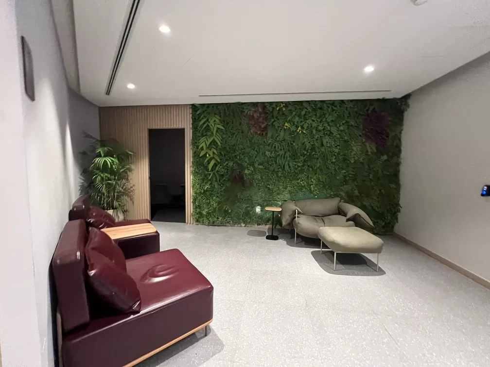 sala vip Bradesco gru t2 poltronas para sentar