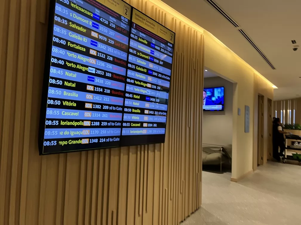 sala vip Bradesco gru t2 telao