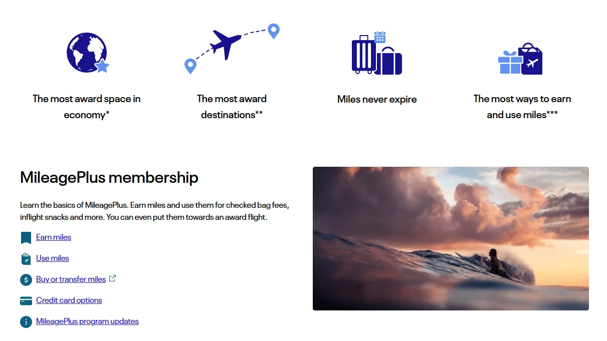 MileagePlus acumular milhas