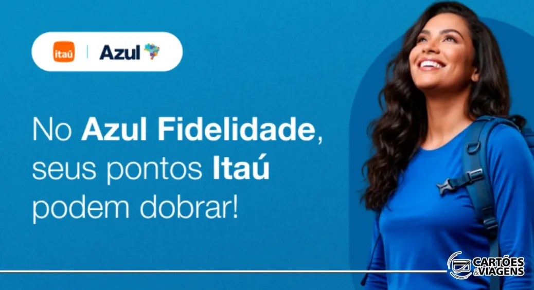 Banco Itaú para o Azul Fidelidade com até 100% de bônus (até 29/10)