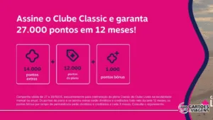 Clube Classic com 27 mil pontos