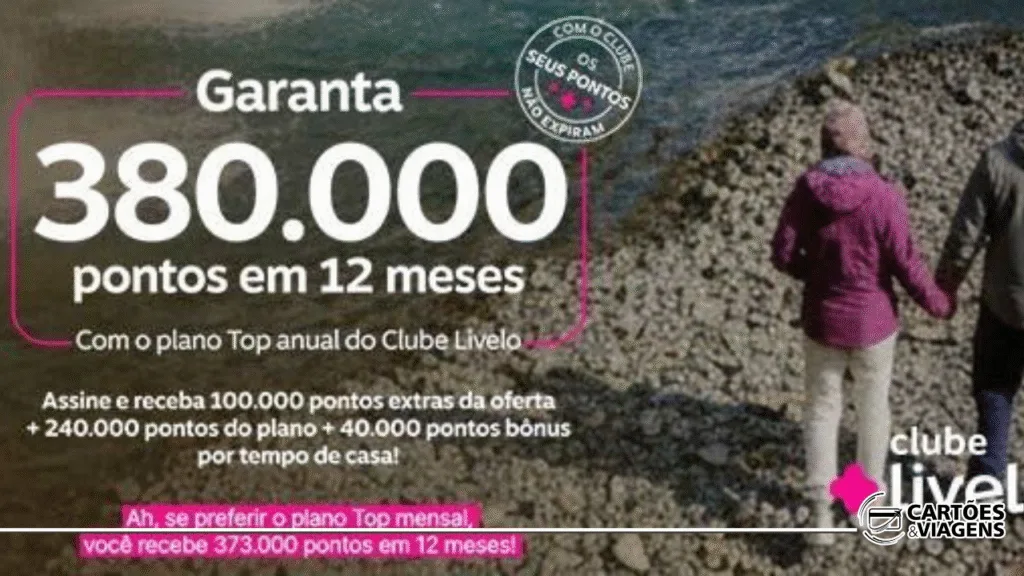 Plano Top Clube Livelo com bônus