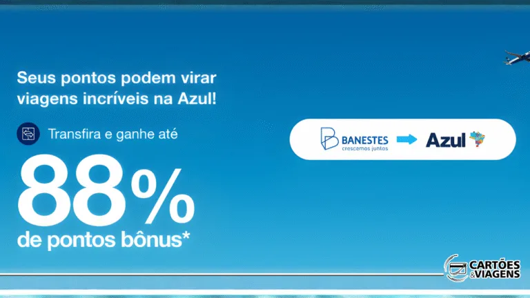 Pontos Banestes para Azul com bônus
