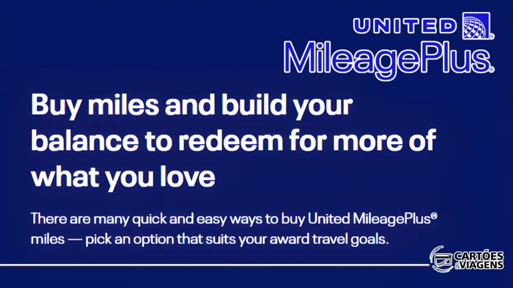 Pontos United MileagePlus com desconto