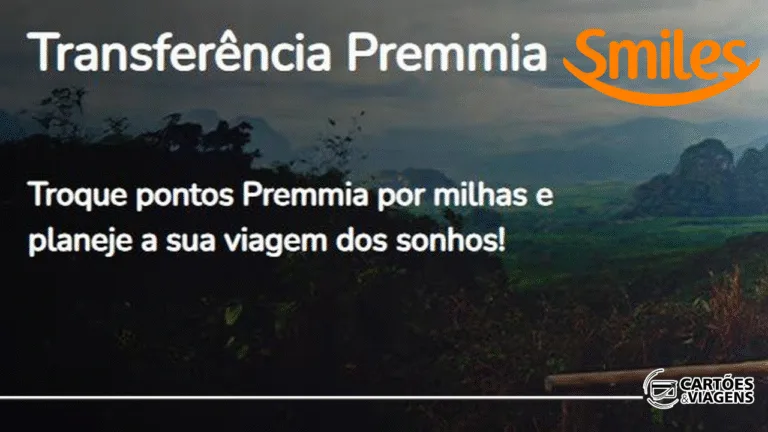 Transferência Premmia para Smiles grátis
