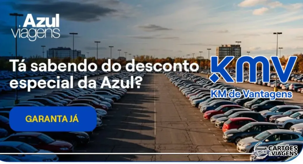 Bônus KMV e Azul Viagens: Ganhe 12% de Desconto no Aluguel de Carro