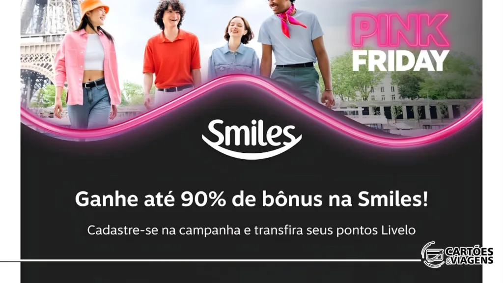 Livelo e Smiles com bônus