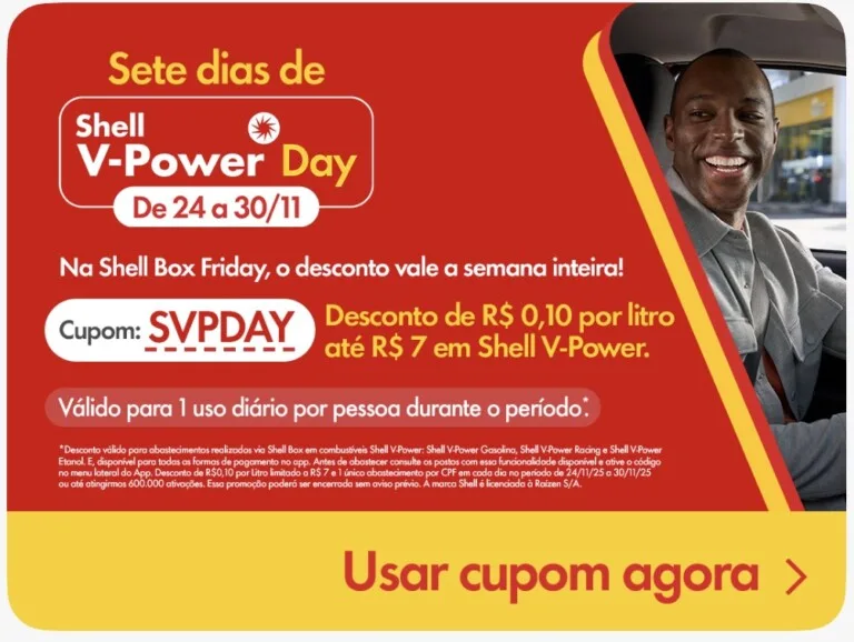 Novo Cupom Shell Box: Ganhe R$ 0,10 de Desconto por Litro no Abastecimento 1 Novo Cupom Shell Box