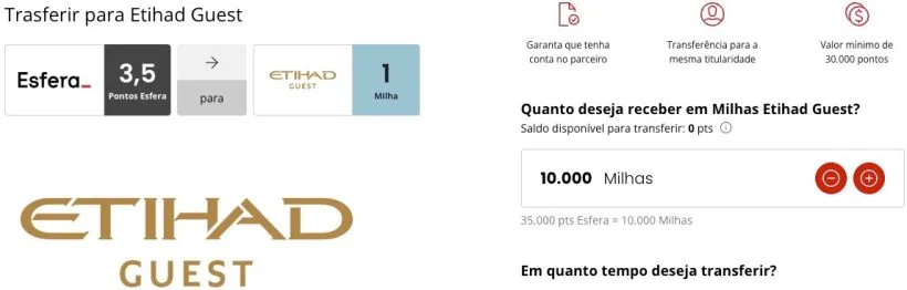 Novos parceiros Esfera - Etihad e Turkish