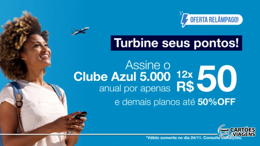 Oferta Relâmpago Clube Azul