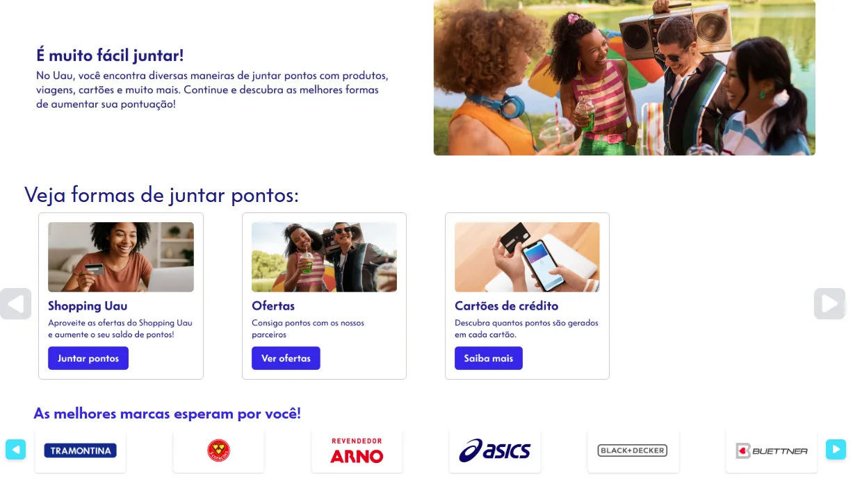 UAU Caixa -cartoes e viagens