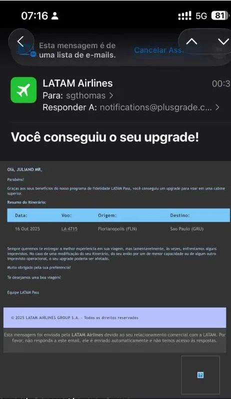 UPGRADE de cabine LATAM pelo celular 3 1 e1763942715197