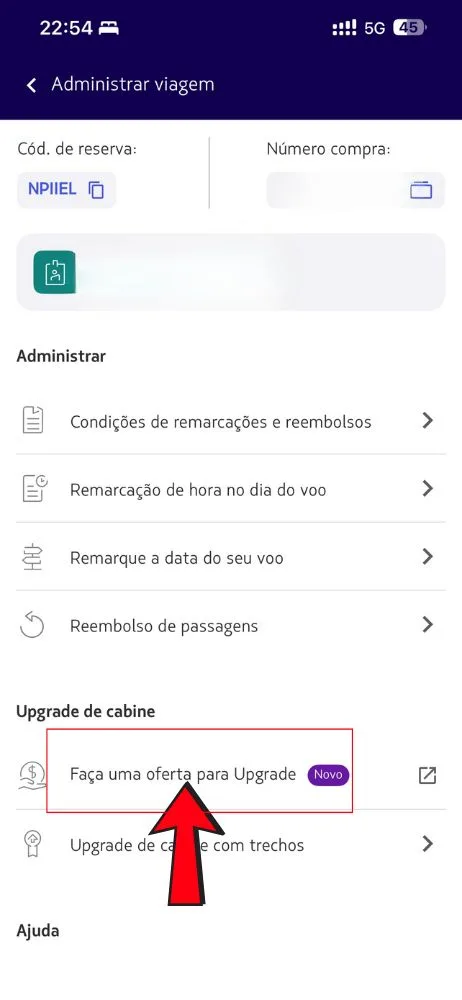 UPGRADE de cabine LATAM pelo celular 3