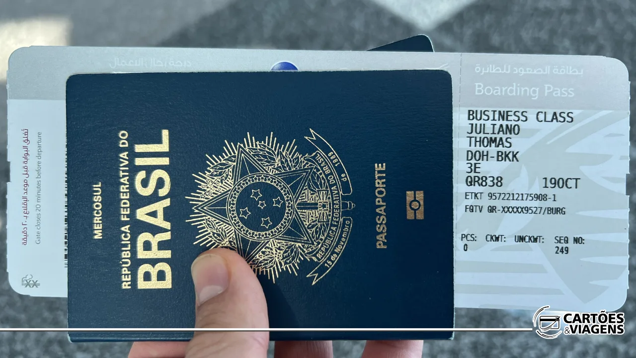 Voando de Executiva Qatar