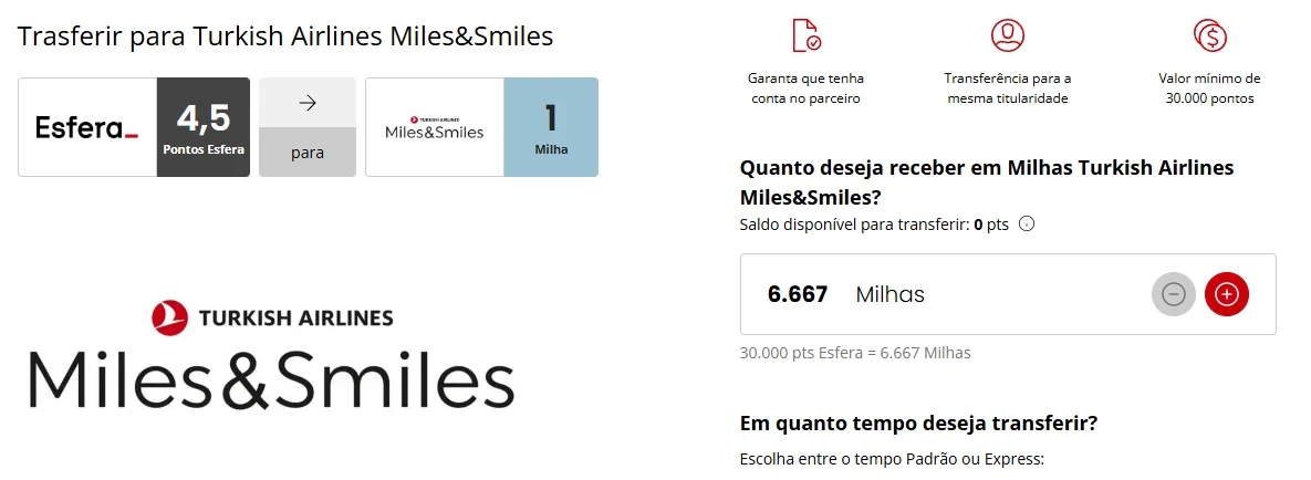 Turkish Airlines e Esfera